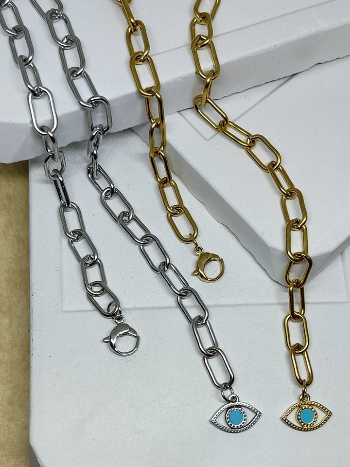 Blue Εvil Eye Κολιέ