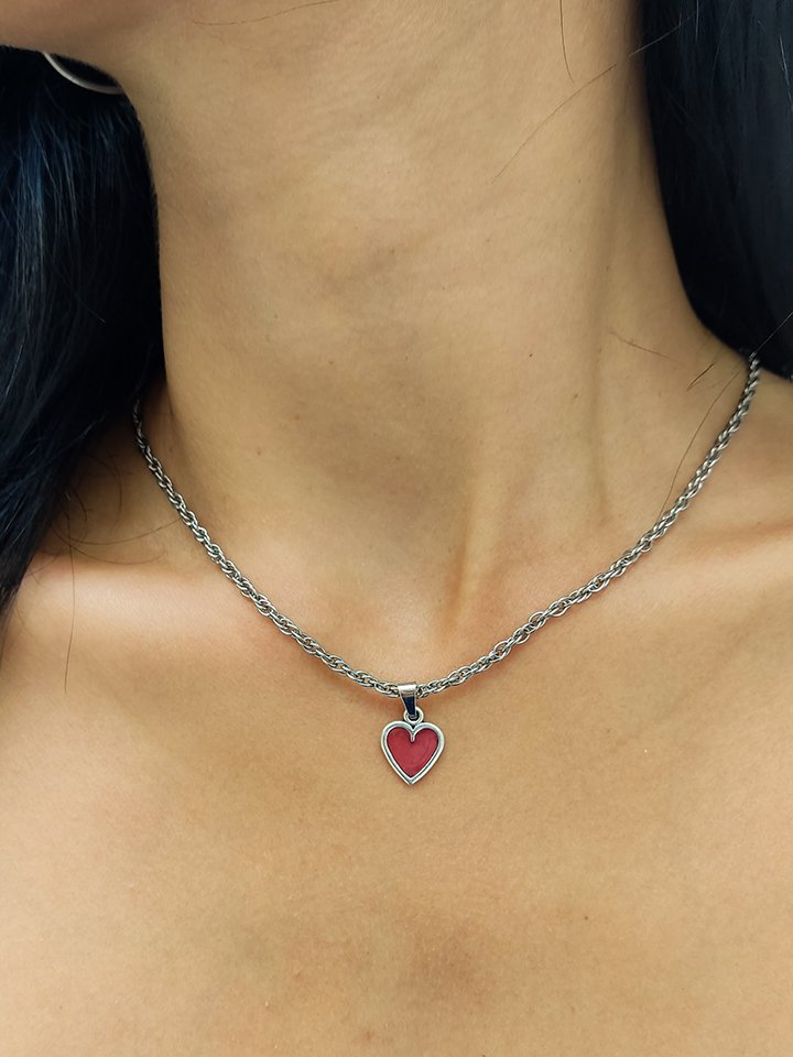 Crystal Heart Κολιέ